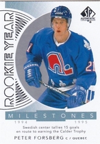 2017 SP Authentic Rookie Year Milestones #RYM-PF Peter Forsberg