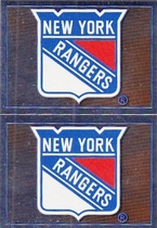 2012 Panini Stickers Team Logo Foils #A3/A38 New York Rangers