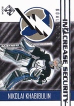 2003 Pacific Private Stock Reserve Increase Security #15 Nikolai Khabibulin