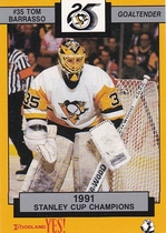 1991 Team Issue Penguins Foodland #9 Tom Barrasso