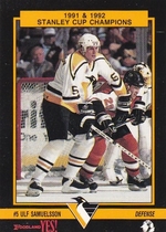 1992 Team Issue Penguins Foodland #12 Ulf Samuelsson