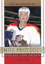2002 Upper Deck Classic Portraits #116 Jay Bouwmeester