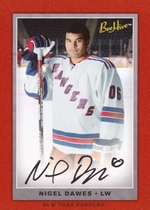 2006 Upper Deck Beehive Red Facsimile Signatures #136 Nigel Dawes