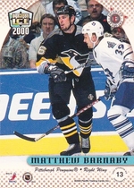 1999 Pacific Dynagon Ice Checkmates Canadian #13 Matthew Barnaby
