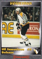 1994 Team Issue Pittsburgh Penguins Foodland #5 Ulf Samuelsson