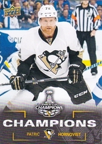 2016 Upper Deck Stanley Cup Champions Pittsburgh Penguins #17 Patric Hornqvist