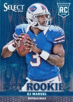 2013 Panini Select Hot Rookies White Hot (Blue) #4 Ej Manuel