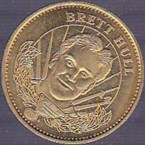1996 Pinnacle Mint Coins Brass #14 Brett Hull