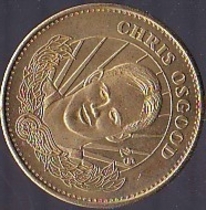 1996 Pinnacle Mint Coins Brass #25 Chris Osgood