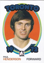 2009 ITG 1972 The Year In Hockey Blank Backs #25 Paul Henderson