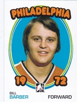 2009 ITG 1972 The Year In Hockey Blank Backs #75 Bill Barber