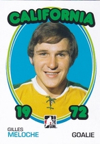 2009 ITG 1972 The Year In Hockey Blank Backs #99 Gilles Meloche