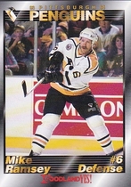 1993 Team Issue Penguins Foodland #16 Mike Ramsey