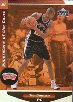 1998 Upper Deck Ovation Superstars of the Court #C2 Tim Duncan