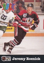 1991 Pro Set Puck Candy #6 Jeremy Roenick