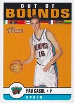 2001 Topps Heritage Out of Bounds #OO10 Pau Gasol
