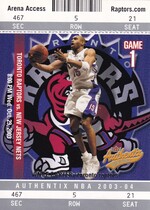 2003 Fleer Authentix #1 Vince Carter