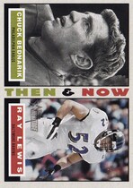 2001 Topps Heritage Then and Now #TN-BL Chuck Bednarik|Ray Lewis