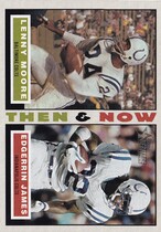 2001 Topps Heritage Then and Now #TN-MJ Edgerrin James|Lenny Moore