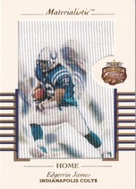 2002 Fleer Focus JE Materialistic Home #15M Edgerrin James