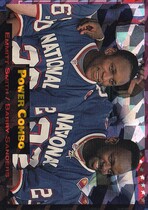 1993 Pro Set Power Combos Prism #1 Barry Sanders|Emmitt Smith