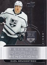 2019 Upper Deck Trilogy Rookie Renditions #RR-12 Carl Grundstrom