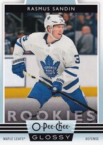 2019 Upper Deck O-Pee-Chee OPC Glossy Rookies Series 2 #R-14 Rasmus Sandin