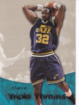 1996 SkyBox Premium Triple Threats #TT8 Karl Malone