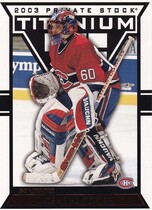2002 Pacific Titanium Red #57 Jose Theodore