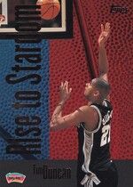 2000 Topps Rise to Stardom #RS4 Tim Duncan