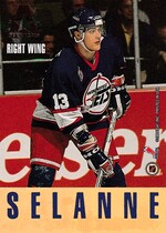 1993 Leaf Gold Leaf All Stars #3 Brett Hull|Teemu Selanne