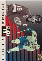 1993 Upper Deck Next in Line #NL3 Joe Sakic|Steve Yzerman