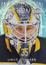 2020 Skybox Metal Universe Intimidation Nation #IN-19 Linus Ullmark