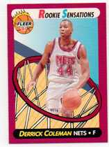 1991 Fleer Rookie Sensations #3 Derrick Coleman