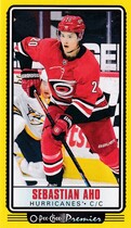 2021 Upper Deck O-Pee-Chee OPC Premier Tallboys Yellow Border #P-11 Sebastian Aho