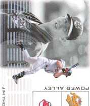 2002 Fleer Authentix Power Alley #8PA Jim Thome