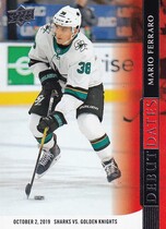 2020 Upper Deck Debut Dates #DD-8 Mario Ferraro