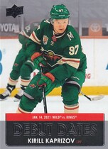 2021 Upper Deck Debut Dates #DD-25 Kirill Kaprizov