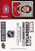 2017 Upper Deck MVP NHL Player Credentials Level 2 Access #NHL-AG Alex Galchenyuk