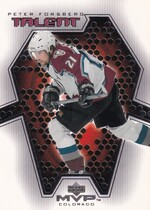 2001 Upper Deck MVP Talent #MT1 Peter Forsberg
