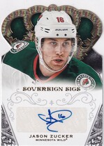 2013 Panini Crown Royale Sovereign Sigs #SOJZU Jason Zucker