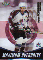 2002 Pacific Exclusive Maximum Overdrive #6 Peter Forsberg
