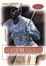2003 Fleer Hot Prospects Cream of the Crop #13CC Vladimir Guerrero