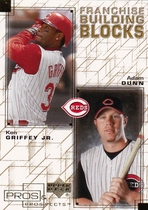 2001 Upper Deck Pros and Prospects Franchise Building Blocks #F29 Dun|Griffey Jr.