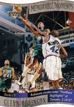 1996 Upper Deck Collectors Choice Memorable Moments #6 Glenn Robinson