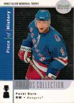 2002 Upper Deck Piece of History Awards Collection #AC20 Pavel Bure