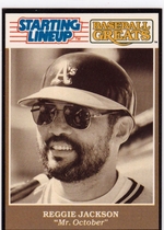 1989 Kenner Starting Lineup Greats Cards #9 Reggie Jackson