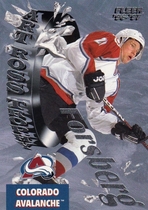 1996 Fleer Art Ross Trophy Winner #4 Peter Forsberg