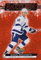 2023 Upper Deck Dazzlers Orange Series 2 #DZ-82 Mikhail Sergachev