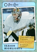 2007 Upper Deck OPC Season Highlights #SH13 Jean-Sebastien Giguere